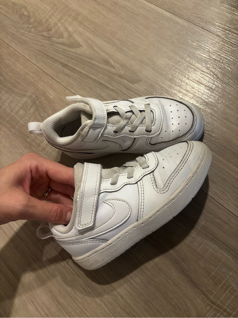 Nike Court Borough White Kids Sneakers - Classic Low-Top